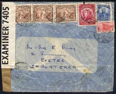 Colombia 1941 censored cover to England, stamps on 