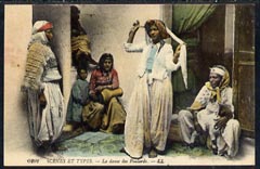 Tunisia 1910 picture postcard to Valencia, stamps on , stamps on  stamps on tunisia 1910 picture postcard to valencia