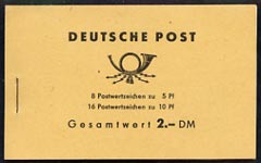 Germany - East 1962 Ulbricht 2M booklet complete and fine, SG ESB4, stamps on , stamps on  stamps on booklet - germany - east 1962 ulbricht 2m booklet complete and fine, stamps on  stamps on  sg esb4