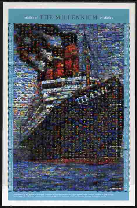 Guinea - Conakry 1998 RMS Titanic composite perf sheetlet containing 8 values unmounted mint. Note this item is privately produced and is offered purely on its thematic a..., stamps on ships, stamps on disasters