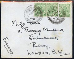 India 1923 military cover to London from 54th Sikhs Frontier Force, bearing KG5 1/2a x 3, stamps on , stamps on  stamps on , stamps on  stamps on  kg5 , stamps on  stamps on 