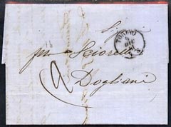 Italy 1861 pre stamp entire with TORINO date stamp, stamps on 