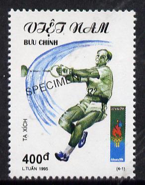 Vietnam 1995 Hammer 400d value from Olympic Games set of 4, overprinted SPECIMEN (only 200 produced) unmounted mint, stamps on hammer    olympics