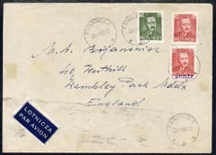 Poland 1951 Cover cancelled PABIANICE 2, stamps on , stamps on  stamps on poland 1951 cover cancelled pabianice 2