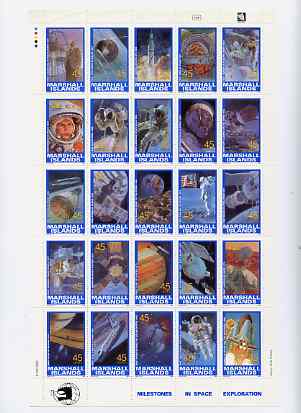 Marshall Islands 1989 Space Achievements complete set of 25 unmounted mint, stamps on , stamps on  stamps on space