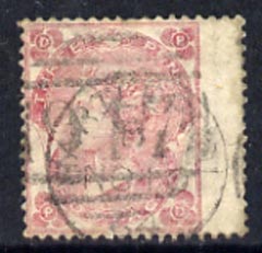 Great Britain 1862-64 QV 3d pale-carmine rose wing margin with light cancels, SG77, stamps on , stamps on  stamps on , stamps on  stamps on  qv , stamps on  stamps on 