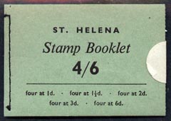 St Helena 1962 4s6d booklet complete and very fine, SG SB1, stamps on xxx