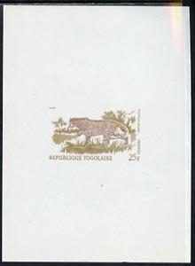 Togo 1967 Leopard 25f de-luxe sheet (only 100 exist) unmounted mint and fine, stamps on , stamps on  stamps on togo 1967 leopard 25f de-luxe sheet (only 100 exist) unmounted mint and fine