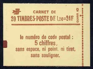France 1978 24F Booklet complete & pristine, SG DSB67, stamps on 