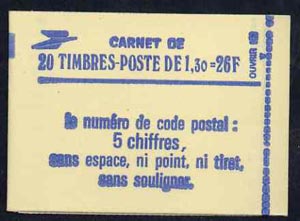 France 1979 26F Booklet complete & pristine, SG DSB71, stamps on 