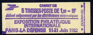 France 1982 8F Booklet complete & pristine, SG DSB79, stamps on 