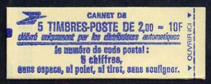France 1983 10F Booklet complete & pristine, SG DSB86, stamps on 