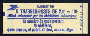 France 1983 10F Booklet complete & pristine, SG DSB86, stamps on , stamps on  stamps on booklet - france 1983 10f booklet complete & pristine, stamps on  stamps on  sg dsb86