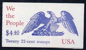 United States 1987 $4.40 Booklet (US Constitution) complete & pristine, SG SB125, stamps on xxx