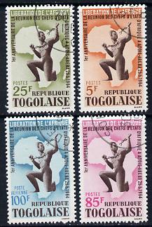 Togo 1964 African Heads of State Conference cto set of 4, SG 377-80*, stamps on constitutions
