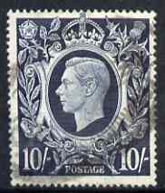 Great Britain 1939-48 KG6 10s dark blue light parcel cancel SG478, stamps on , stamps on  kg6 , stamps on 
