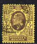 Great Britain 1902-13 KE7 3d purple/yellow find cds used , stamps on , stamps on  ke7 , stamps on 