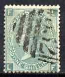 Great Britain 1867-80 1s green plate 6 good colour with numeraql cancel, SG117, stamps on 