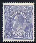 Australia 1926-30 KG5 Head 3d dull ult die I fine mounted mint SG100, stamps on , stamps on  stamps on , stamps on  stamps on  kg5 , stamps on  stamps on 