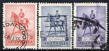Australia 1935 KG5 Silver Jubilee set of 3 sound used, SG156-58, stamps on , stamps on  kg5 , stamps on 