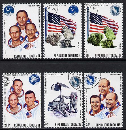 Togo 1970 Apollo Moon Flights set of 6 cto used, SG 750-55*, stamps on space