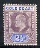Gold Coast 1902 KE7 Crown CA 2.5d mounted mint SG41, stamps on , stamps on  stamps on , stamps on  stamps on  ke7 , stamps on  stamps on 