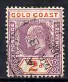Gold Coast 1902 KE7 Crown CA 2d used SG40, stamps on , stamps on  ke7 , stamps on 