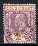 Gold Coast 1902 KE7 Crown CA 2d used SG40, stamps on , stamps on  stamps on , stamps on  stamps on  ke7 , stamps on  stamps on 