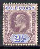 Gold Coast 1902 KE7 Crown CA 2.5d used SG41, stamps on , stamps on  ke7 , stamps on 