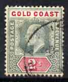 Gold Coast 1902 KE7 Crown CA 2s used SG45, stamps on , stamps on  ke7 , stamps on 
