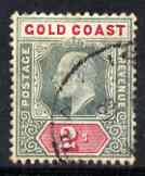 Gold Coast 1902 KE7 Crown CA 2s used SG45, stamps on , stamps on  stamps on , stamps on  stamps on  ke7 , stamps on  stamps on 