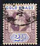 Gold Coast 1904-06 KE7 MCA 2.5d good used SG52, stamps on , stamps on  ke7 , stamps on 