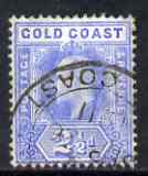 Gold Coast 1907-13 KE7 MCA 2.5d blue used SG62, stamps on , stamps on  ke7 , stamps on 