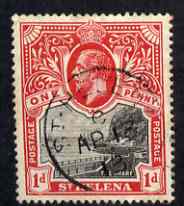 St Helena 1912-16 KG5 Pictorial 1d fine cds used SG73, stamps on , stamps on  kg5 , stamps on 