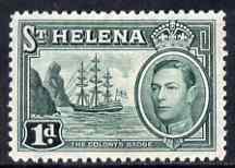 St Helena 1938-44 KG6 1d green mounted mint SG132, stamps on , stamps on  kg6 , stamps on ships