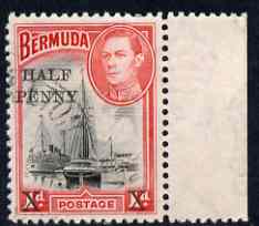 Bermuda 1940 Surcharged 1/2d on 1d used SG122, stamps on 