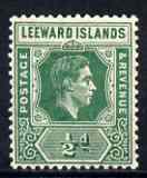 Leeward Islands 1938-51 KG6 1/2d emerald mounted mint SG96, stamps on , stamps on  kg6 , stamps on 