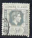 Leeward Islands 1938-51 KG6 1/2d grey used SG97, stamps on , stamps on  kg6 , stamps on 