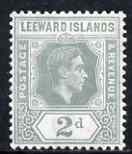 Leeward Islands 1938-51 KG6 2d grey mounted mint SG103/a, stamps on , stamps on  kg6 , stamps on 