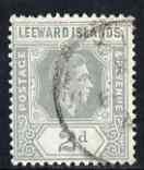 Leeward Islands 1938-51 KG6 2d grey used SG103/a, stamps on , stamps on  kg6 , stamps on 