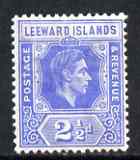 Leeward Islands 1938-51 KG6 2.5d blue mounted mint SG105a, stamps on , stamps on  kg6 , stamps on 