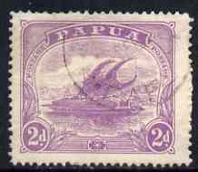 Papua 1911-15 Lakatoi 2d monochrome used SG86, stamps on , stamps on  stamps on papua 1911-15 lakatoi 2d monochrome used sg86