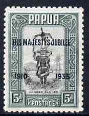 Papua 1935 KG5 Silver Jubilee 5d mounted mint SG153, stamps on , stamps on  stamps on , stamps on  stamps on  kg5 , stamps on  stamps on 
