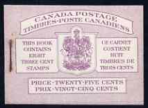 Canada 1950 KG6 Booklet 25c purple bi-lingual cover usual rusting around staple SG SB44a, stamps on , stamps on  stamps on , stamps on  stamps on  kg6 , stamps on  stamps on 