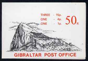 Gibraltar 1981 Booklet 50p black & red cover SG SB6, stamps on xxx