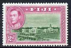 Fiji 1938-55 KG6 2d green & magenta P13.5 mounted mint SG 255, stamps on , stamps on  kg6 , stamps on 