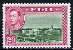 Fiji 1938-55 KG6 2d green & magenta P12 mounted mint SG 255a, stamps on , stamps on  stamps on , stamps on  stamps on  kg6 , stamps on  stamps on 