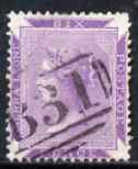 Sierra Leone 1859 QV 6d reddish-lilac used but perf faults, SG4, stamps on , stamps on  qv , stamps on 
