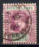 Sierra Leone 1904-05 KE7 MCA 1/2d purple & green used SG86, stamps on , stamps on  ke7 , stamps on 