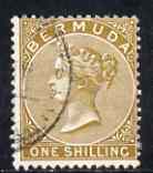 Bermuda 1883-1904 QV 1s brown-yellow used, SG 29/29b, stamps on , stamps on  qv , stamps on 